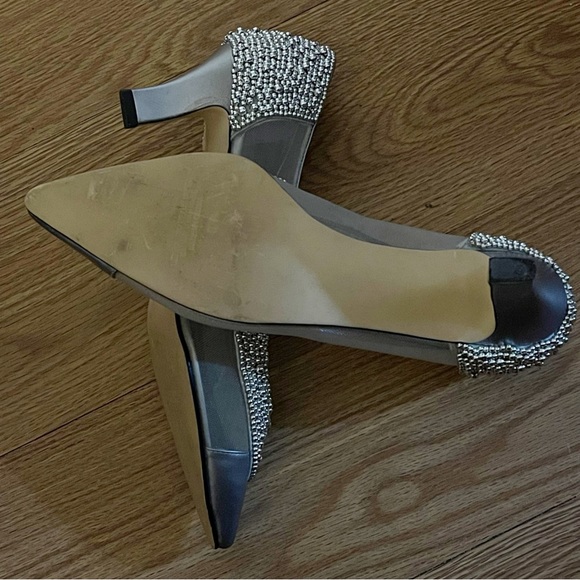 J.Renee Silver Embellished Heels - Picture 5 of 9